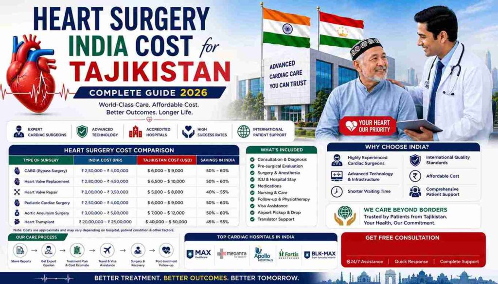 Heart Surgery India Cost Tajikistan